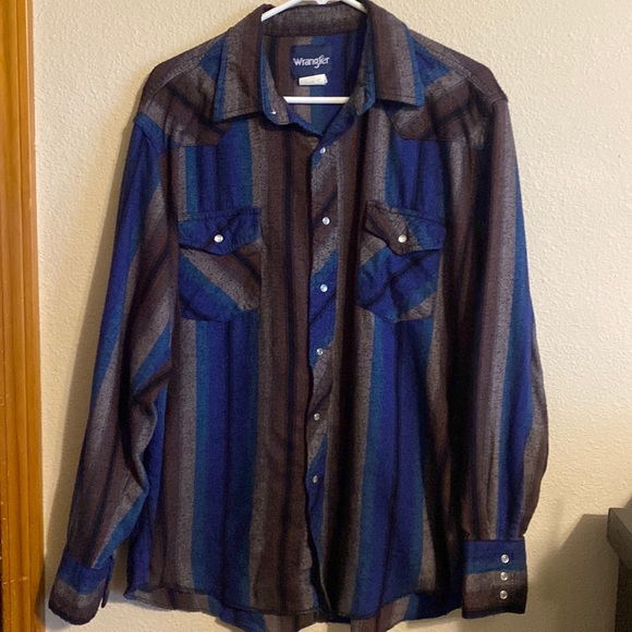 Wrangler western snap button down shirt size XL - Picture 1 of 5